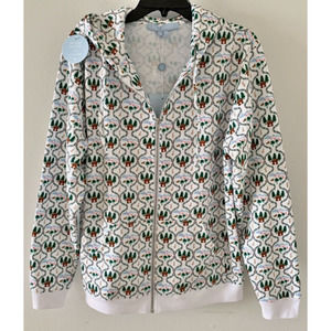 Hill House White Ski Chalet Teddy Zip Up Jacket (M)